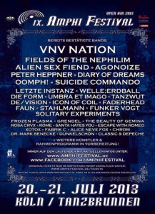 Amphi Festival 2013 Lineup Flyer