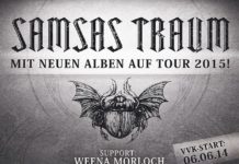 Samsas Traum gehen mit neuen Alben in 2015 auf Tour Samsas Traum - Tour 2015 Flyer