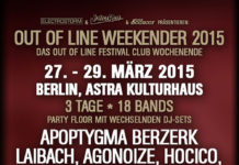 Out Of Line Weekender 2015 (27. – 29. März) Out Of Line Weekender 2015