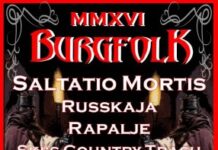 Burgfolk Festival 2016 (19. – 20.08.) Burgfolk Festival 2016 - Flyer