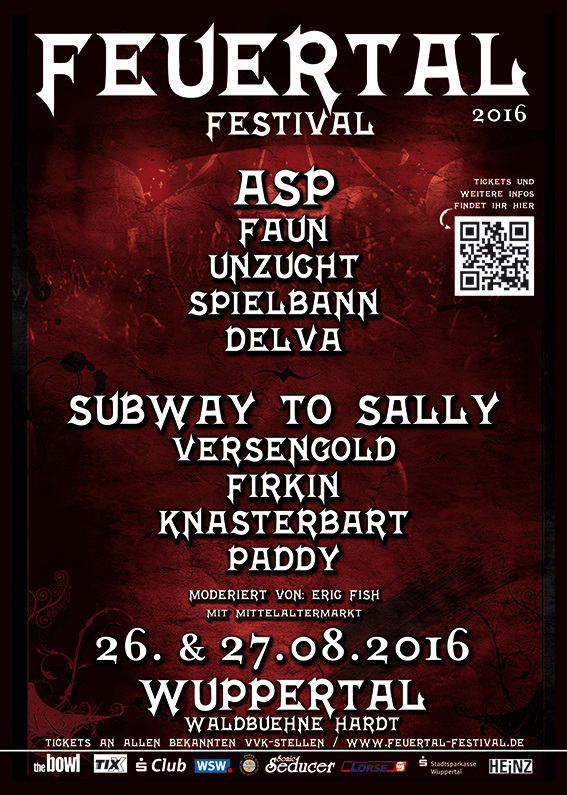Feuertal Festival 2016 (26. – 27.08.) Feuertal Festival 2016 - Flyer
