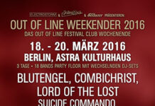 Out Of Line Weekender 2016 (18. – 20. März) Out of Line Weekender 2016 - Flyer