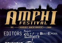Amphi Festival 2016 wieder im Tanzbrunnen Köln Amphi Festival 2016 - Tanzbrunnen Flyer