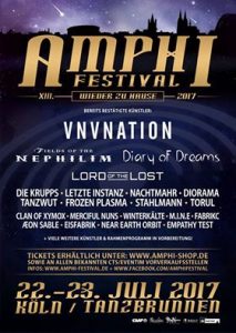 Amphi Festival 2017 - Fields of the Nephilim u.a. bestätigt