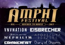 Amphi Festival 2017 – Eisbrecher, Apoptygma Berzerk und 10 weitere Bands bestätigt Amphi Festival 2017 - Flyer Combichrist