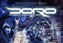 DORO geht auch 2017 auf „Strong & Proud“ Tour Doro Pesch geht 2017 erneut auf "Strong and Proud" Tour