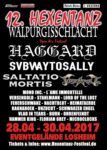 Walpurgisschlacht und Hexentanz Festival 2017 - Flyer