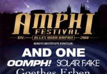 Amphi Festival 2018: Das sind die Bands der zweiten Bandwelle Amphi Festival 2018: Das sind die Bands der zweiten Bandwelle