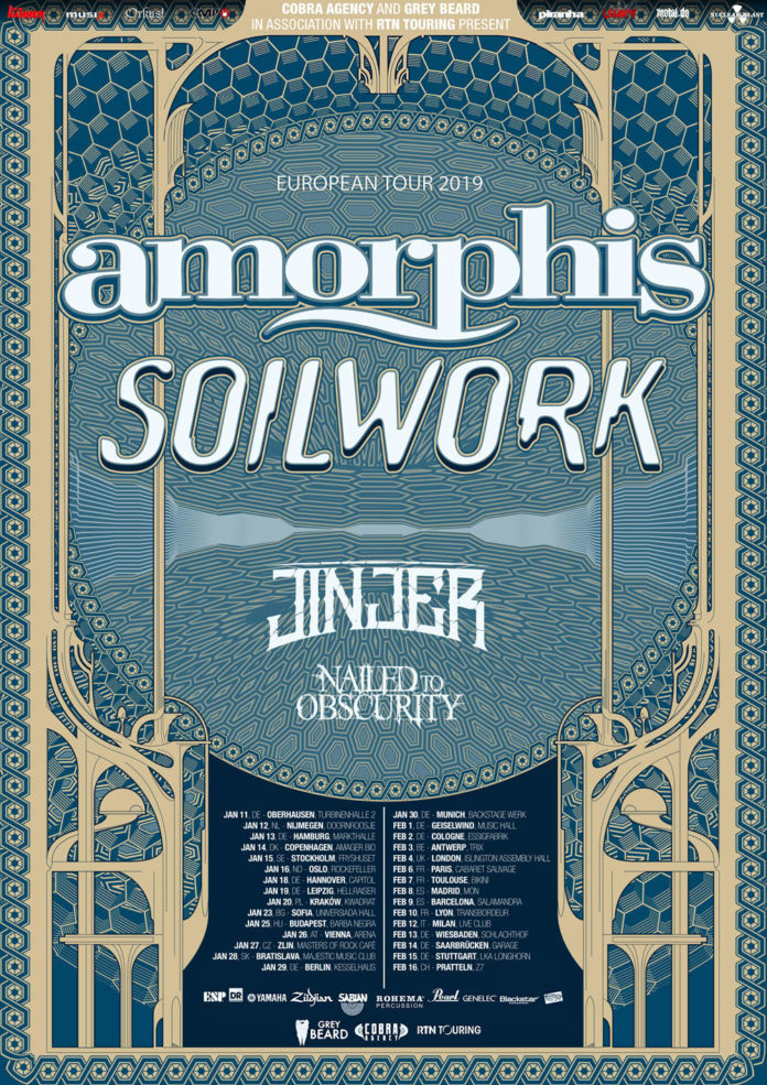 Amorphis geht auf Queen of Time Tour 2019 Amorphis geht auf Queen of Time Tour 2019!
