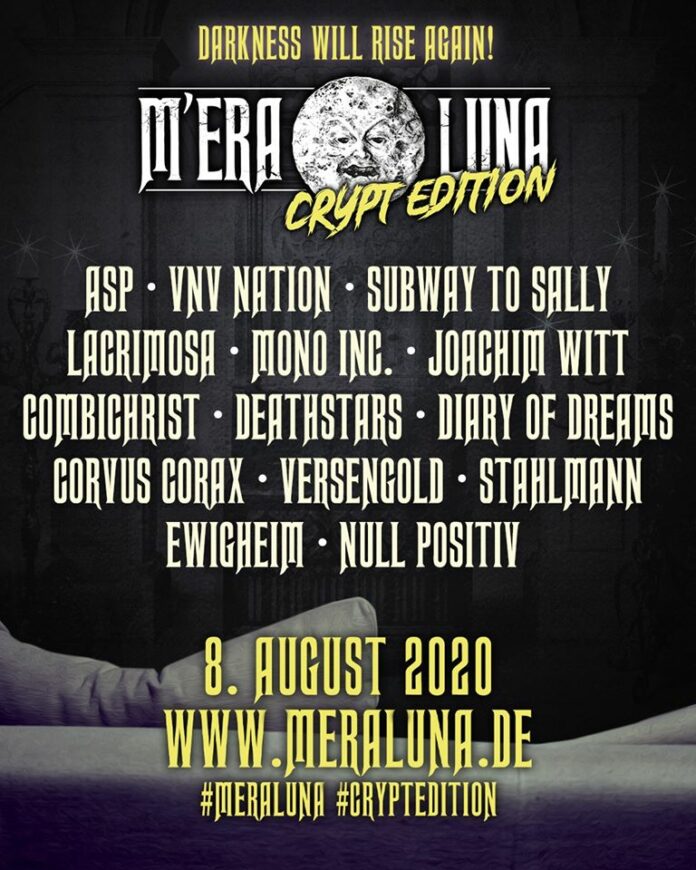 M’era Luna Festival 2020 – Crypt Edition M'era Luna Festival 2020 - Crypt Edition Flyer