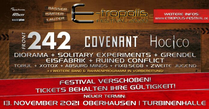 Wegen Corona: E-Tropolis Festival 2021 verschoben E-Tropolis Festival 2021 verschoben