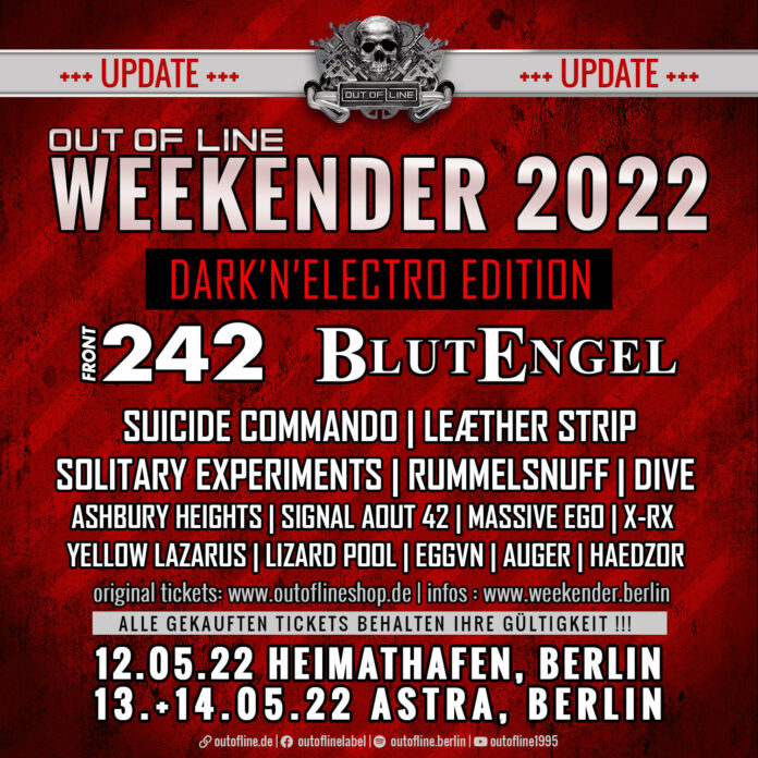 Wegen Corona: Out Of Line Weekender auf 2022 verschoben Out Of Line Weekender 2022