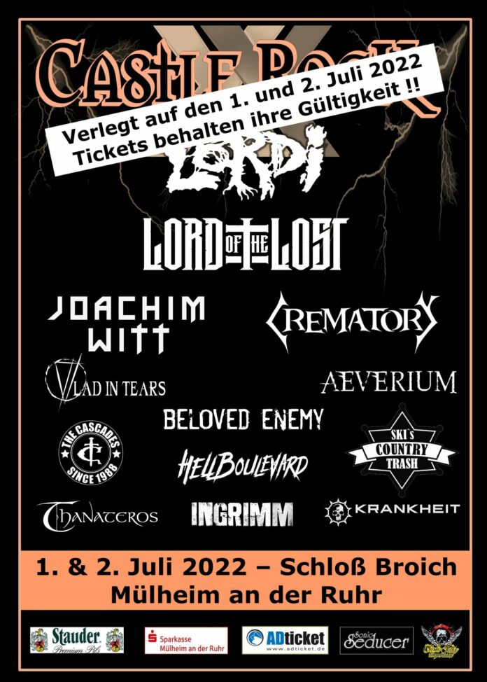 Castle Rock Festival 2021 erneut verschoben Castle Rock Festival 2021 verschoben