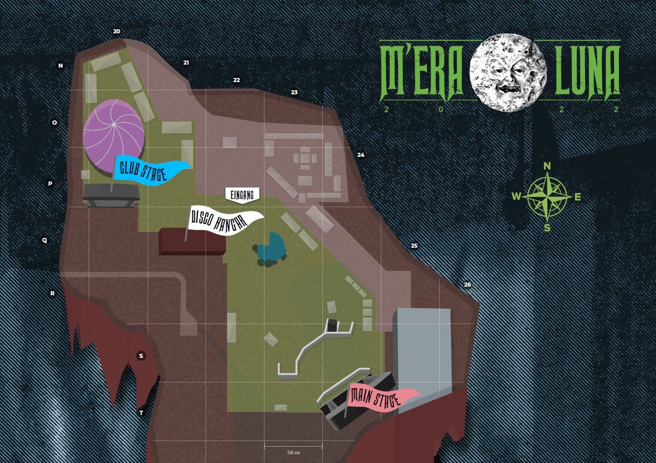 M'era Luna 2022: Zweite Open-Air-Bühne auf vergrößertem Infield | Mindbreed M'era Luna 2022: Zweite Open-Air-Bühne auf vergrößertem Infield, Club Stage statt Hangar Bühne