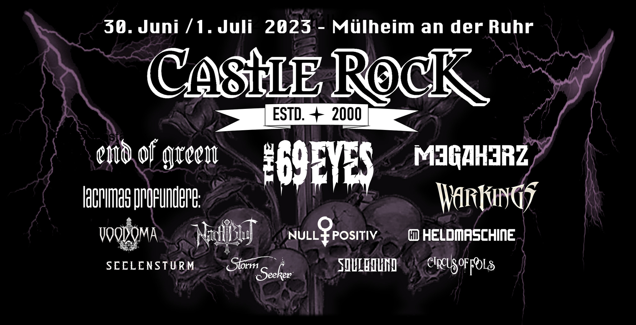 Festivalinfo Castle Rock Festival 2023 (30.06. 01.07.)