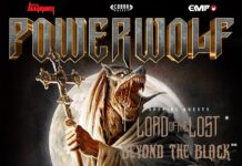 Powerwolf gehen mit Lord of the Lost u.a. im Herbst auf Tour Powerwolf Tour 2023 - Flyer