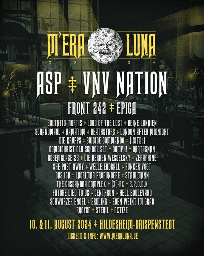 M’era Luna 2024: Lineup mit VNV Nation, Hämatom, Combichrist uvm. komplett M'era Luna Festival 2024 - Lineup komplett