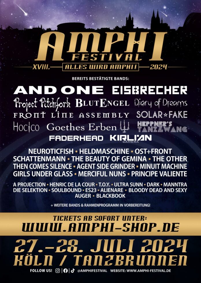 Amphi Festival 2024 (27. + 28. Juli) Amphi Festival 2024 Flyer