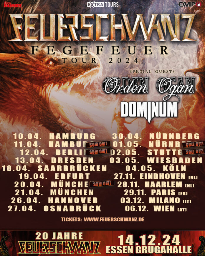 Feuerschwanz gehen auf Fegefeuer Tour 2024
