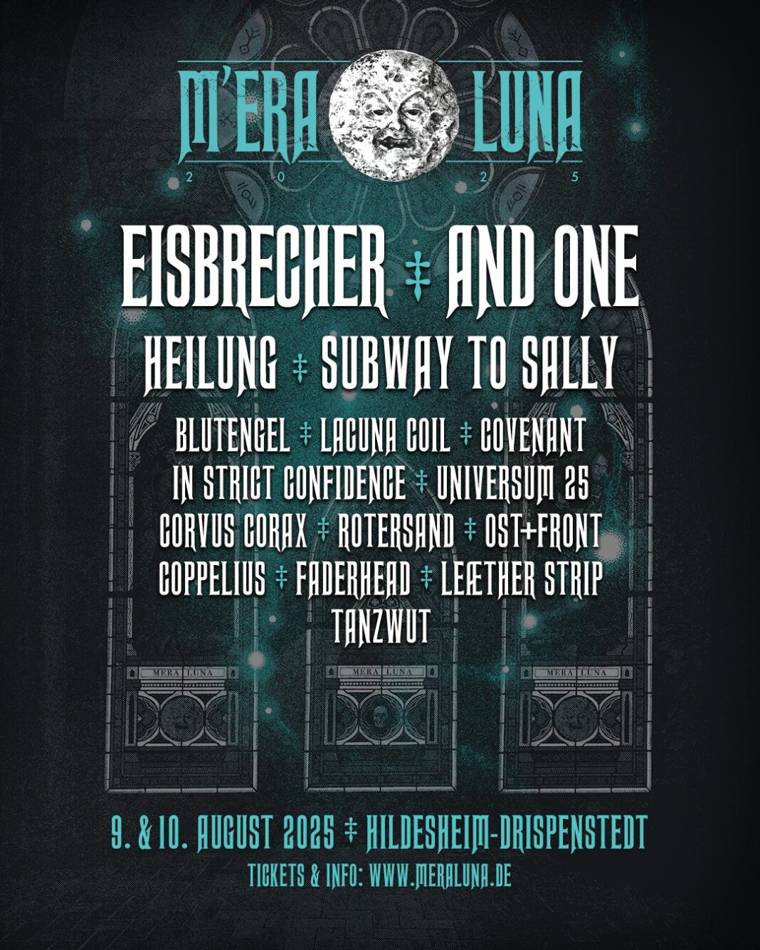 Erste Bandwelle M’era Luna 2025 mit Eisbrecher, And One, Heilung uvm.