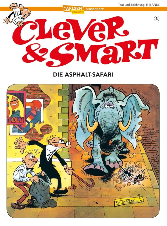 Clever und Smart 3: Die Asphalt Safari von Francisco Ibáñez Clever und Smart 3: Die Asphalt Safari von Francisco Ibáñez (© Carlsen Verlag)