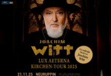 Joachim Witt kündigt „Lux Aeterna Kirchen-Tour`25“ an © Joachim Witt Lux Aeterna Kirchen-Tour 2025
