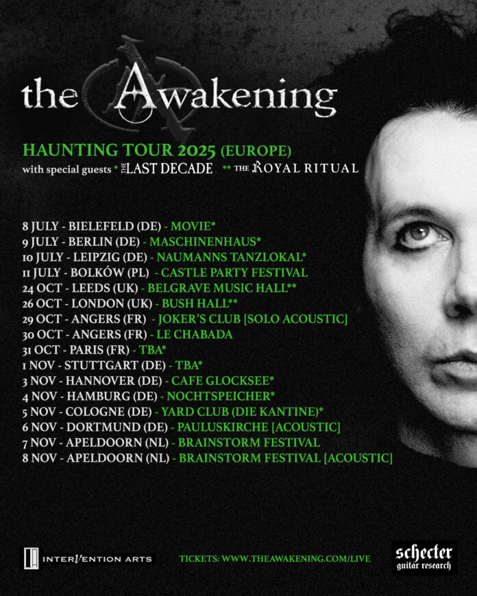 The Awakening kündigt Tourstart der “Haunting Tour 2025” an © The Awakening Haunting Tour 2025