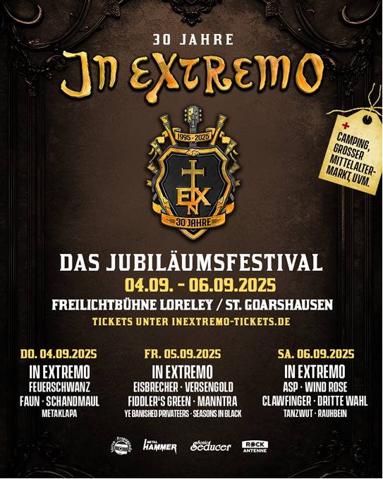 30 Jahre In Extremo: Jubilumsfestival auf der Loreley