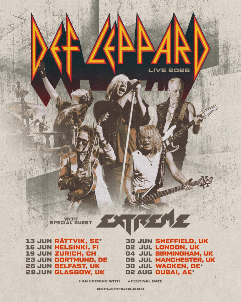 © DEF LEPPARD Live Europa-Tour 2026