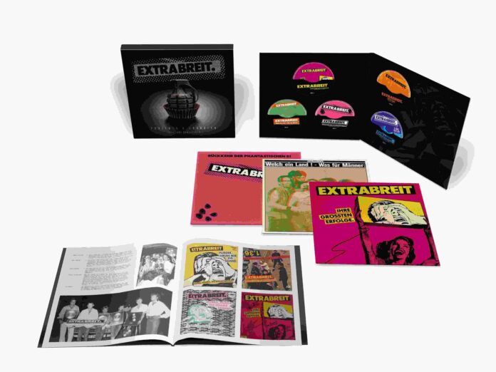 Extrabreit veröffentlicht remasterte Boxset-Edition ihrer frühen Werke – „Pralinen & Granaten (1979–1982 Remastered)“ Extrabreit - Pralinen und Granaten 1979 - 1982 Remastered