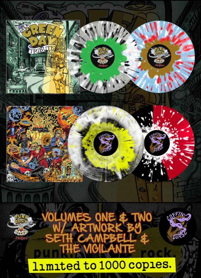 Mehr als 50 Punk- und Alternative-Bands vereinen sich für ein gemeinschaftliches Green-Day-Tribute-Album zugunsten von Tierheimen Tribute to Green Day (© Punk Rock Radar und Coffin Curse Records)