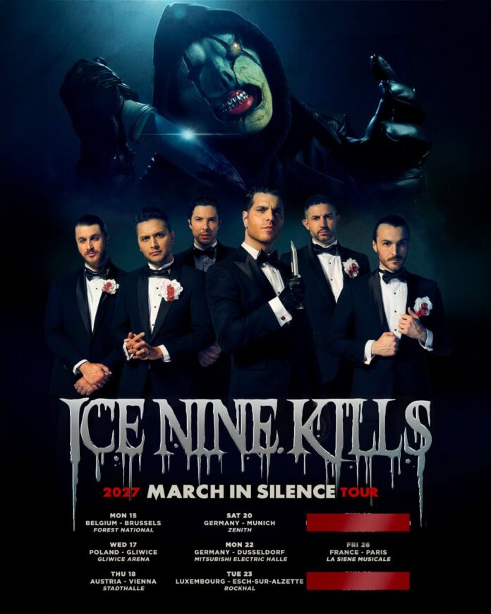 Ice Nine Kills kündigen Europatournee an Ice Nine Kills Euro März 2027