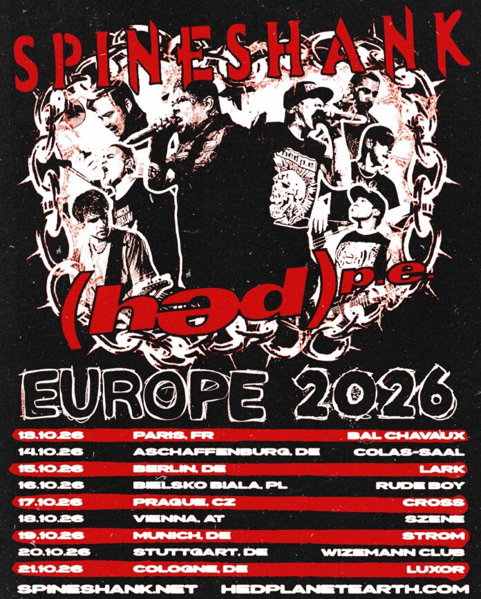 Spineshank und (hed)p.e. kündigen EU-Tour an Spineshank und hedpe EU Tour 2026