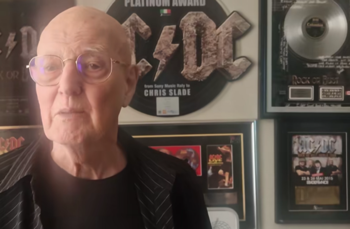 Chris Slade (ex-AC/DC) kündigt seinen Rückzug an Chris Slade (Screenshot aus dem verlinkten Video)