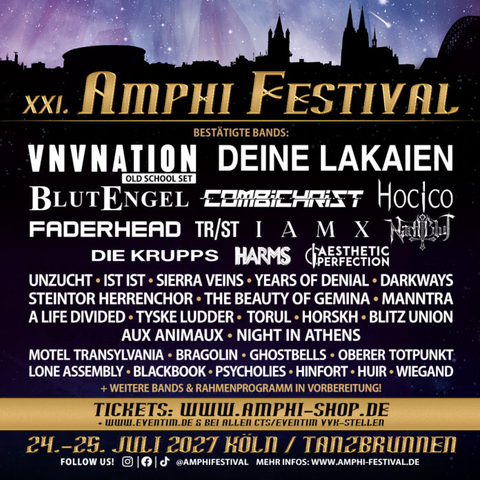 Amphi Festival 2027 kündigt weitere Bands an Amphi Festival 2027