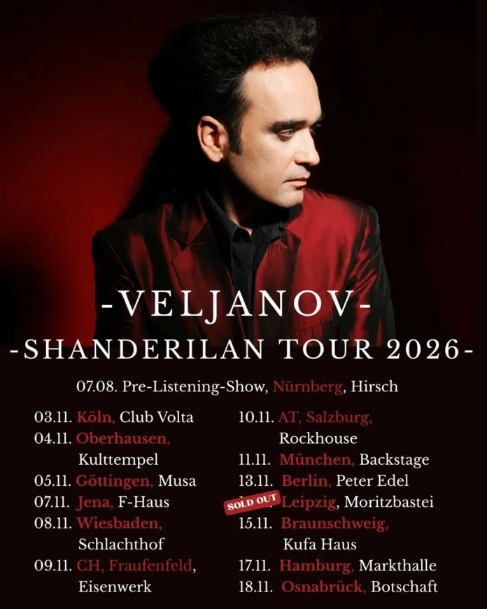 Veljanov: Neues Label, neues Album und „The Sweet Life“ erstmals auf Vinyl Veljanov Tour 2026